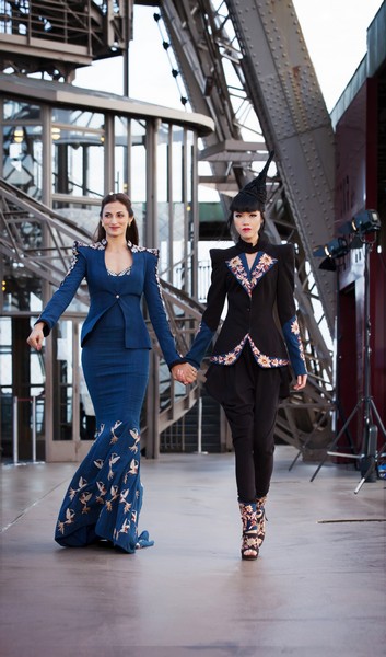 Unconventional Catwalk Took Over Paris The Phenomenal Success of Jessia Minh Anhs Autumn Fashion Show Atop the Eiffel Tower